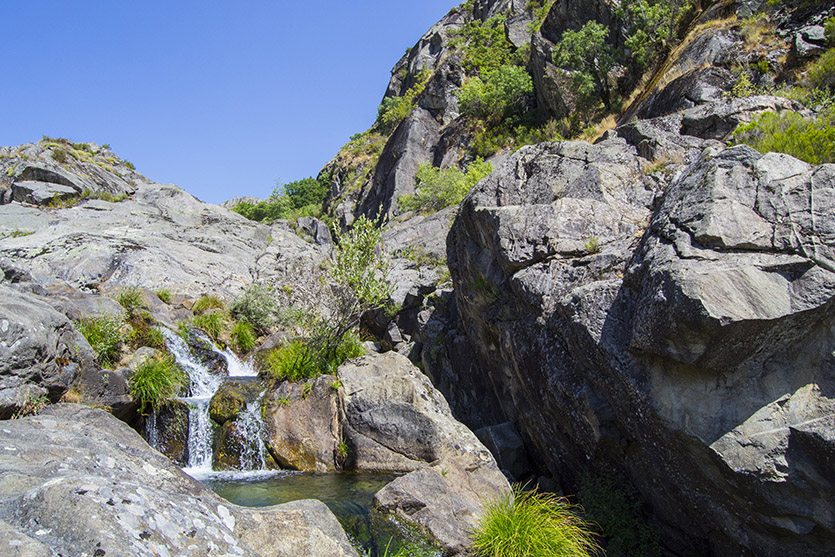 Saltos de agua y pozas en el Cañón del Tera